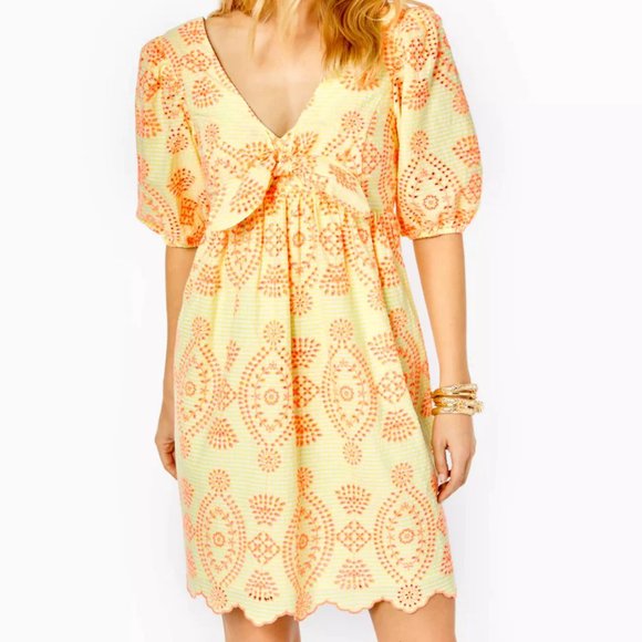 Lilly Pulitzer Eyelet Baby Doll Dress NWOT - Picture 4 of 5